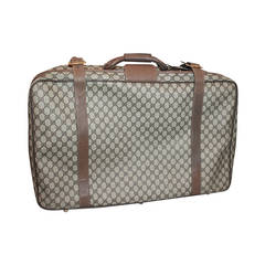 Gucci 1980's Vintage Printed Monogram Luggage Piece 10
