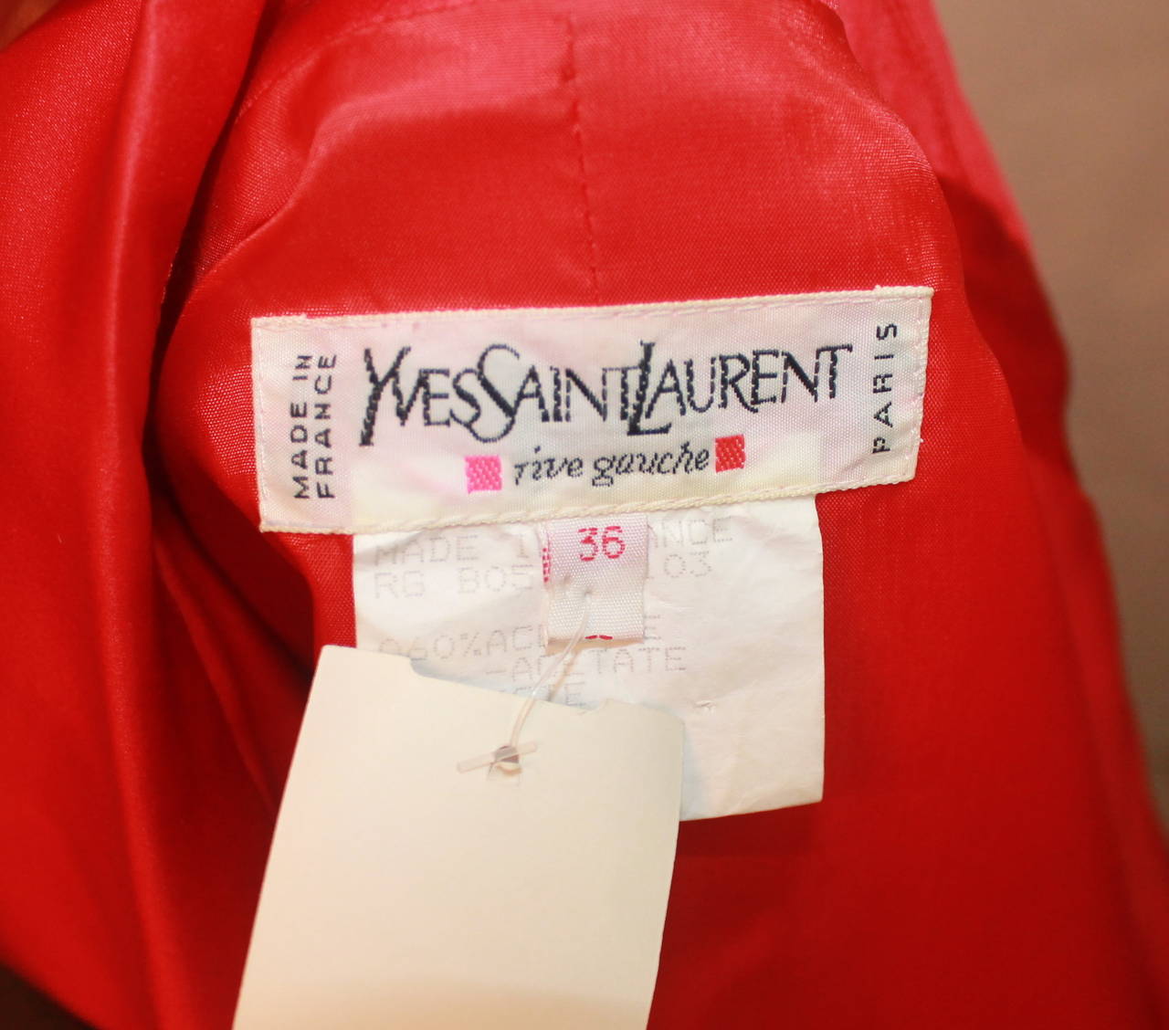 yves saint laurent red jacket