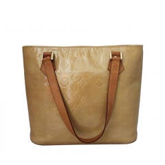 Louis Vuitton 2000 Mustard Monogram Vernis & Tan Leather Shoulder Bag