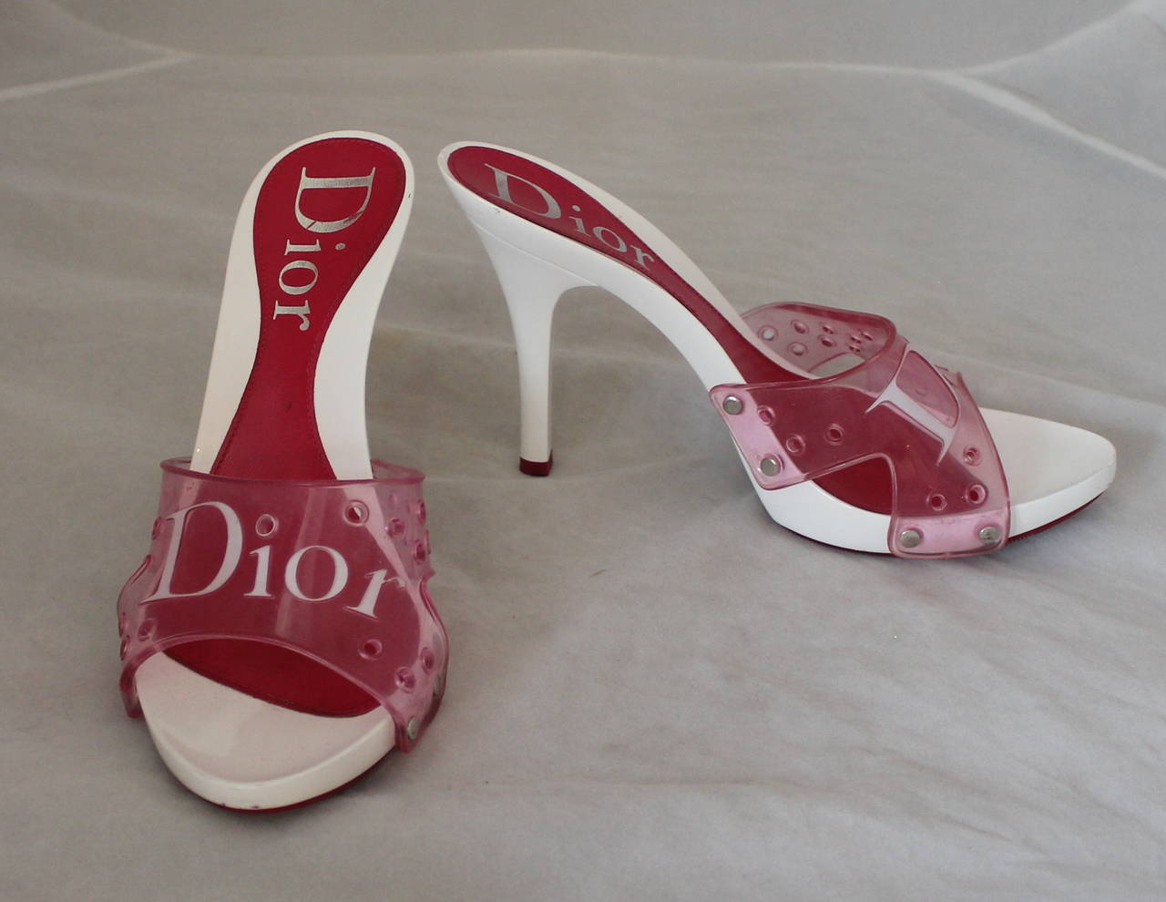 pink dior heels