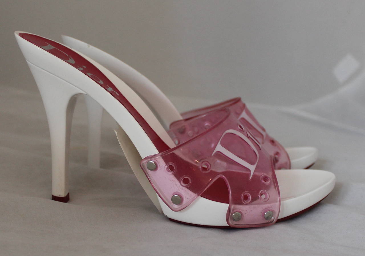 vintage pink dior heels