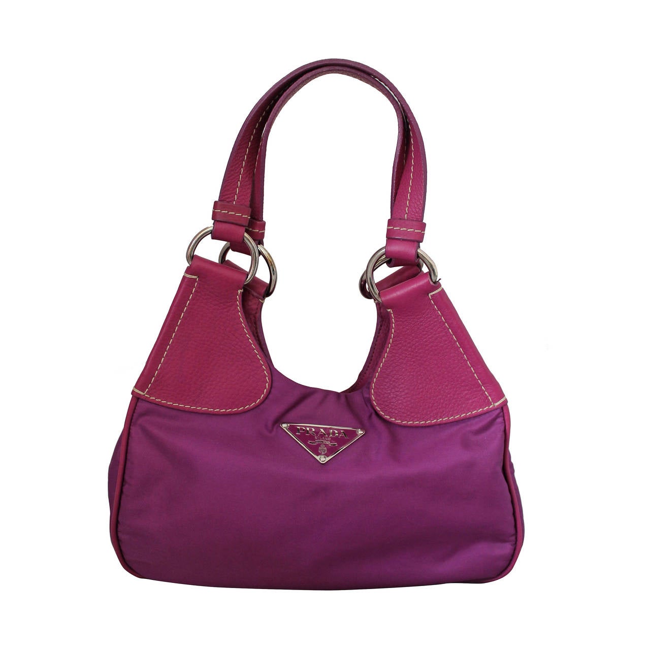 prada burgundy leather purse  