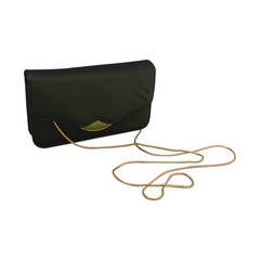 Judith Leiber Olive Satin Evening Bag & Clutch with Rhinestones 5