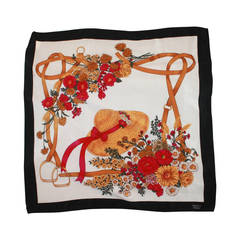 Gucci Black, White, Pink, and Gold Scarf 10