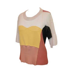 Sonia Rykiel Multi Color Patchwork Shirt - S