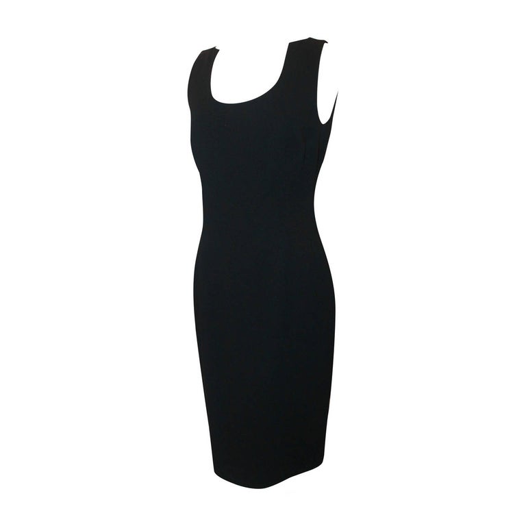 Chado Black Wool Tapered Dress - 8 For Sale at 1stDibs | tapered ...