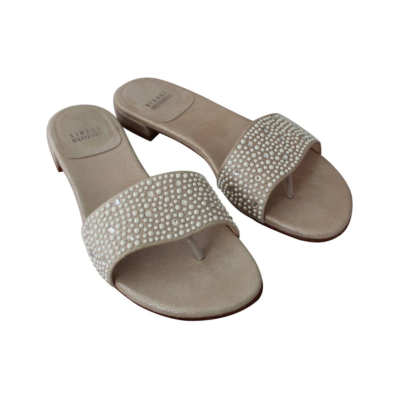 stuart weitzman rhinestone sandals