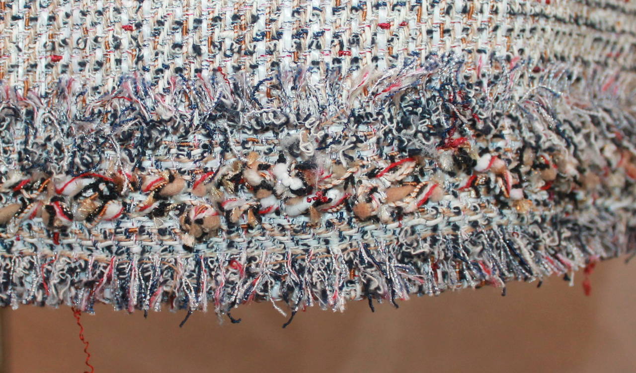 Chanel Beige & Earthtones Tweed 2-Pocket Skirt - 42 1