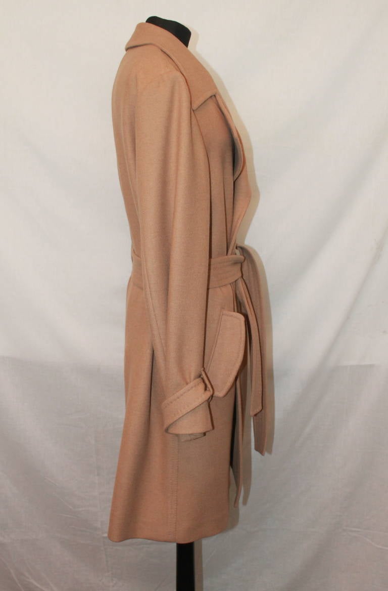 Bottega Veneta Camel Trench Coat - S