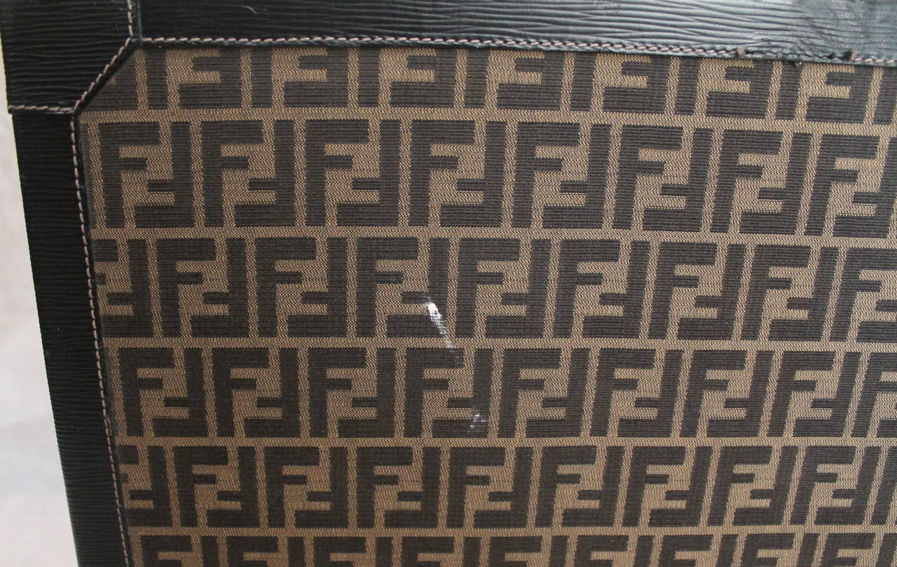 Fendi Monogram Print & Epi Leather Trim Hard Suitcase - GHW 3