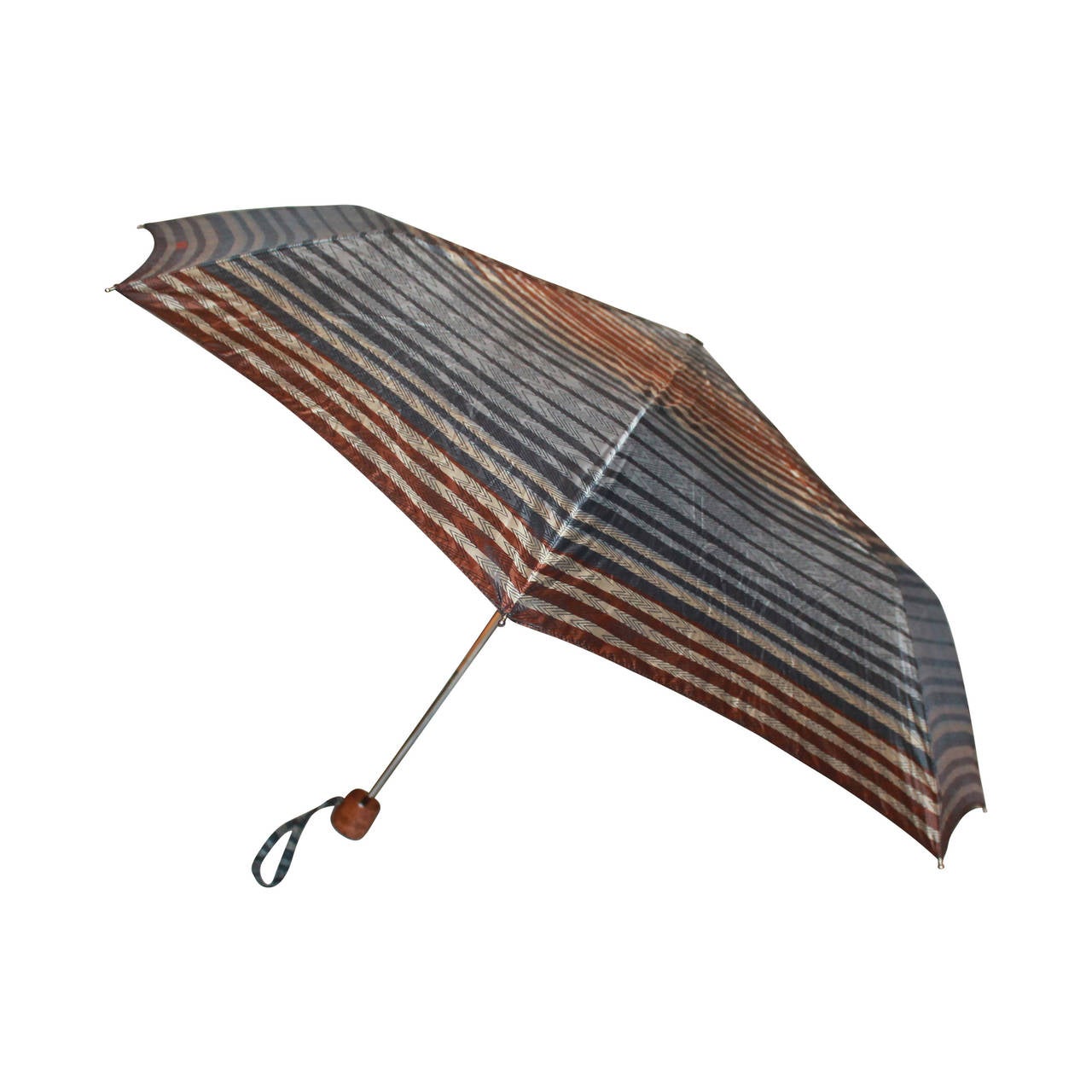 Missoni Grey & Brown Geometric Printed Umbrella with Cover