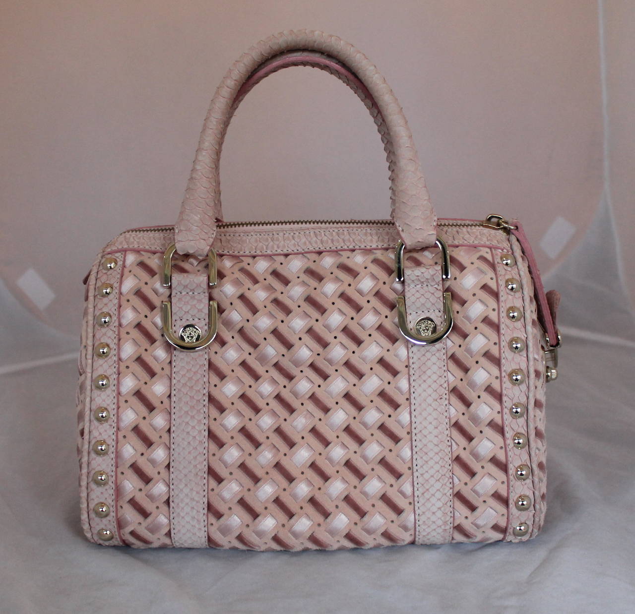 cindy tote diamond link weave