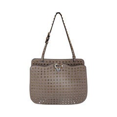 Valentino Beige Leather Rockstud Single Strap Shoulder Bag 9