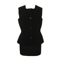 Chado Black Reversible Quilted Vest - 10