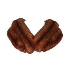 Vintage Revillon Brown Sable Fur Stole