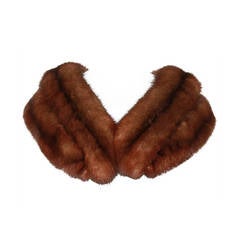 Revillon Brown Sable Fur Stole