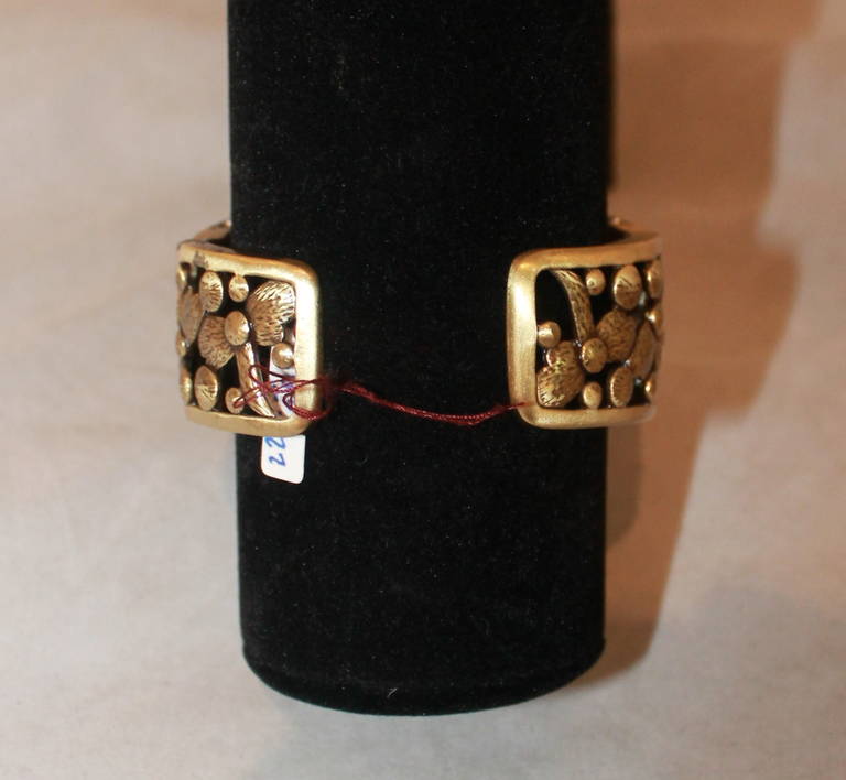 Heidi Daus Special Edition Large Stone Gold Cuff 1
