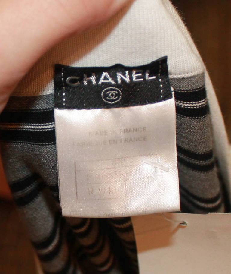 chanel striped dress