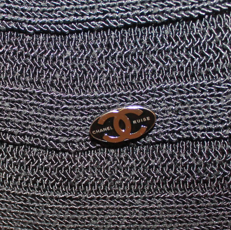 Chanel Black Asymmetrical Ribbed Poncho - 40 2