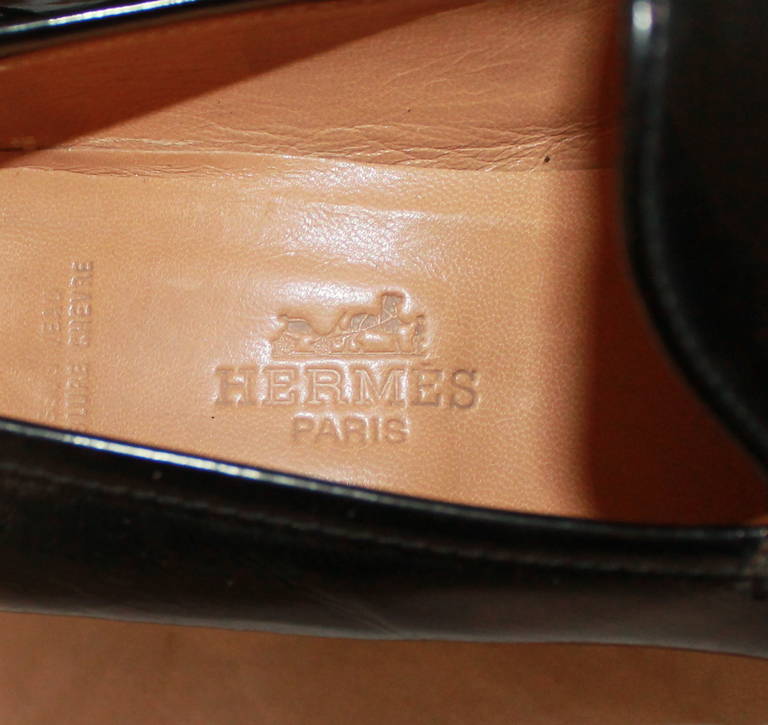 hermes clasp loafers
