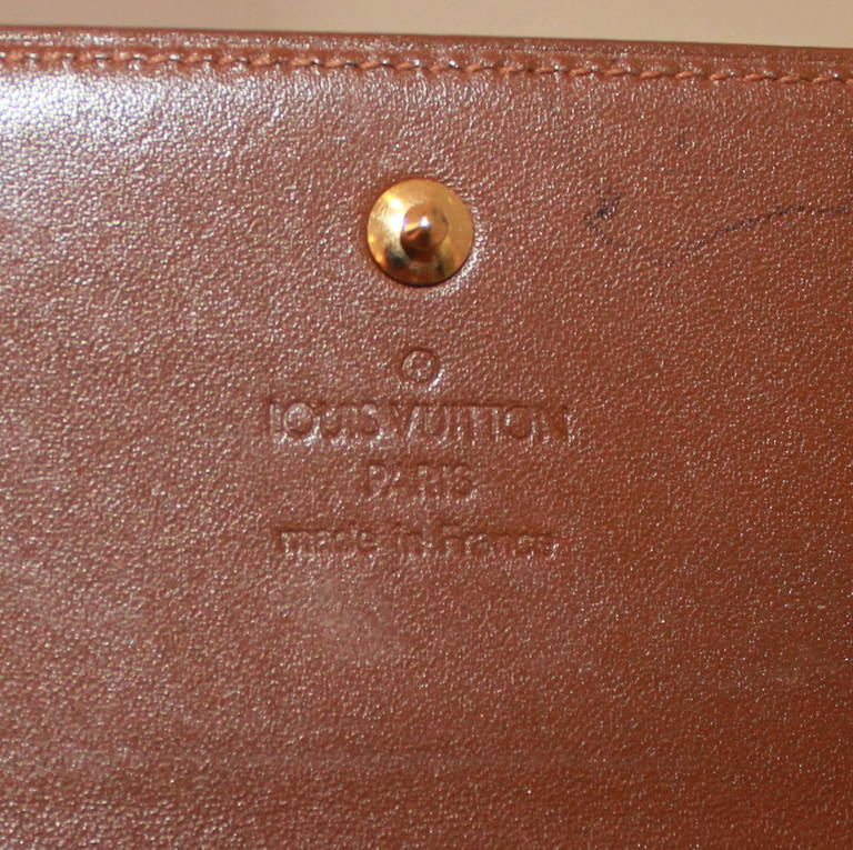 Louis Vuitton Bronze Vernis Folding Wallet 1