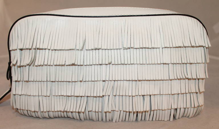 Marc Jacobs White Fringe Clutch