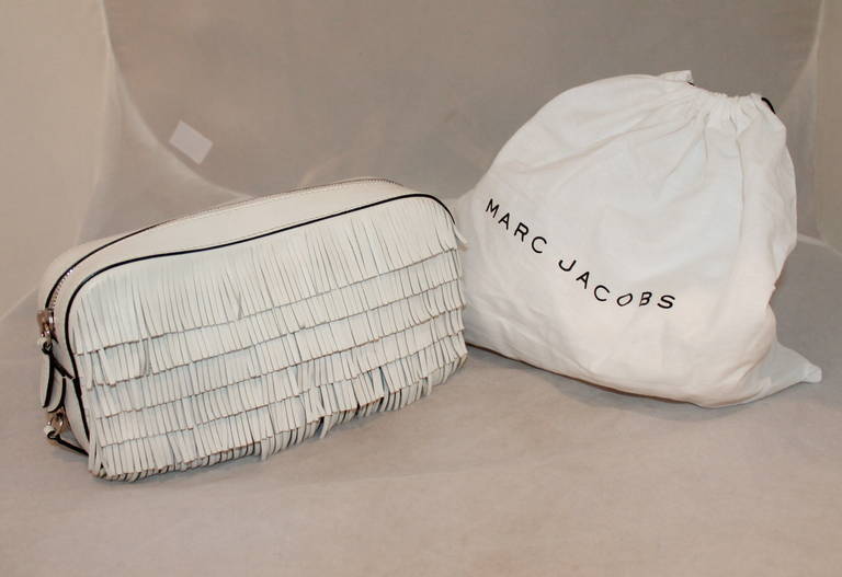 Marc Jacobs White Fringe Clutch 1