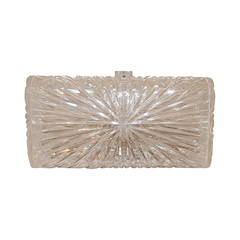 Unknown Vintage Carved Lucite Clutch