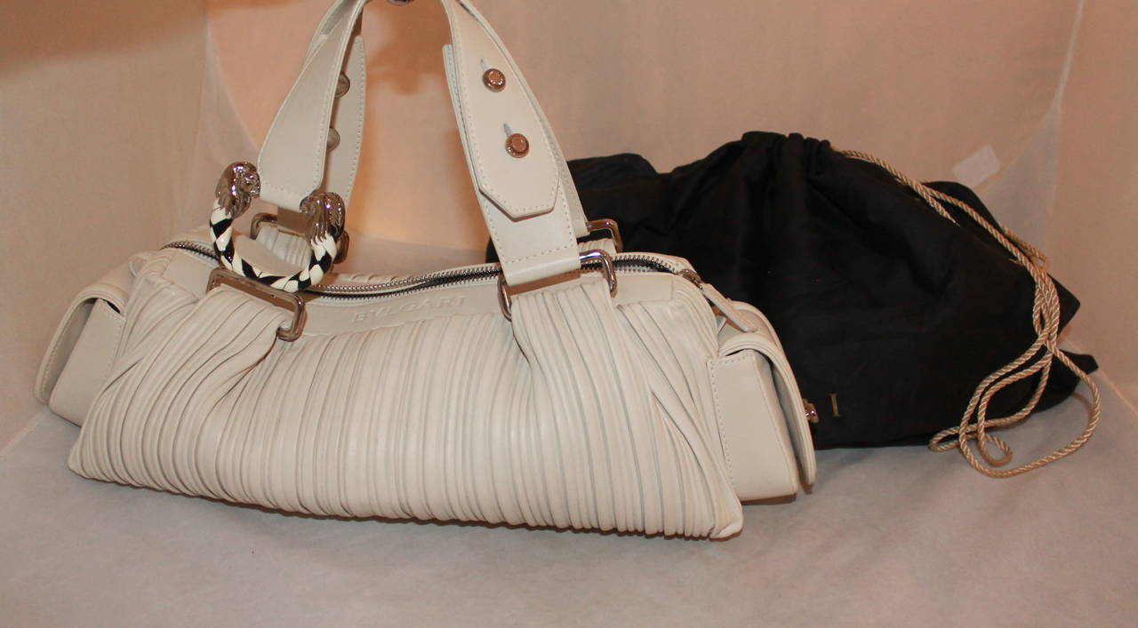 Bulgari Ivory Leather 