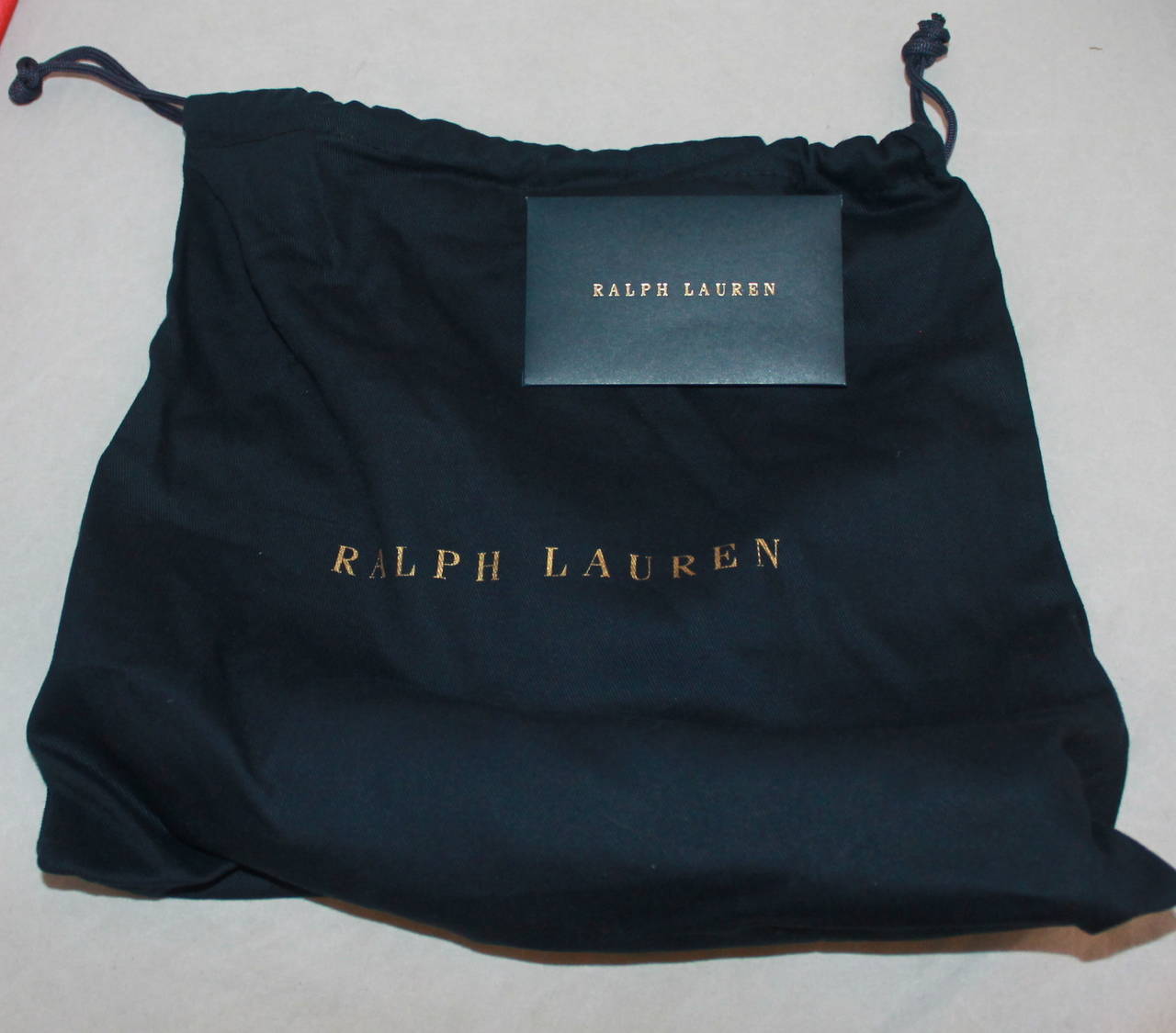 Ralph Lauren Collection Red Satin Clutch - Retail $2100 1