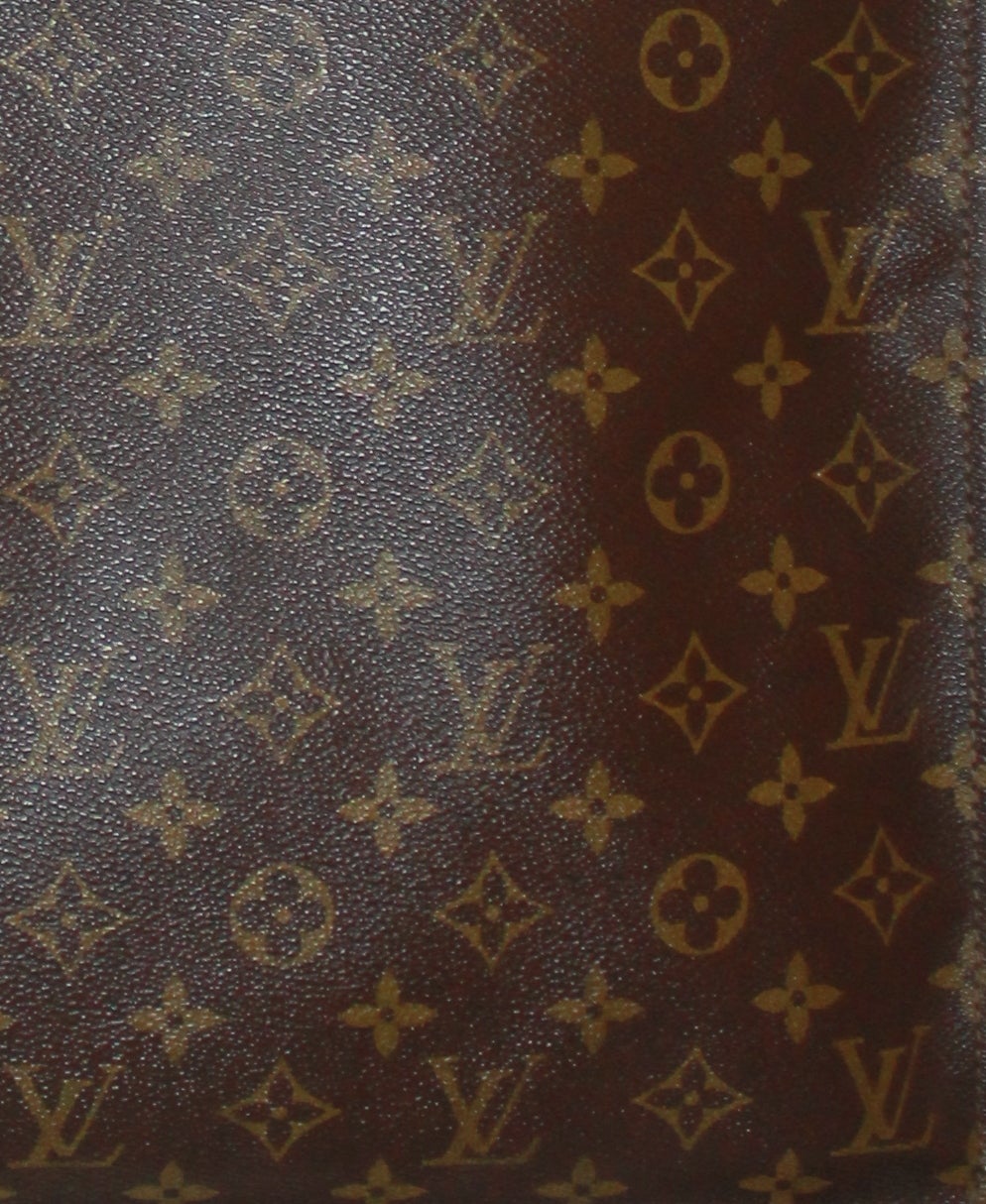 Louis Vuitton Vintage Brown Monogram Tote In Excellent Condition In West Palm Beach, FL