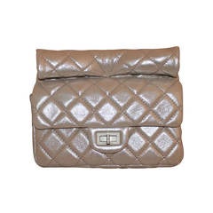 Chanel Iridescent Nude Reissue Style Roll Clutch - circa 2013
