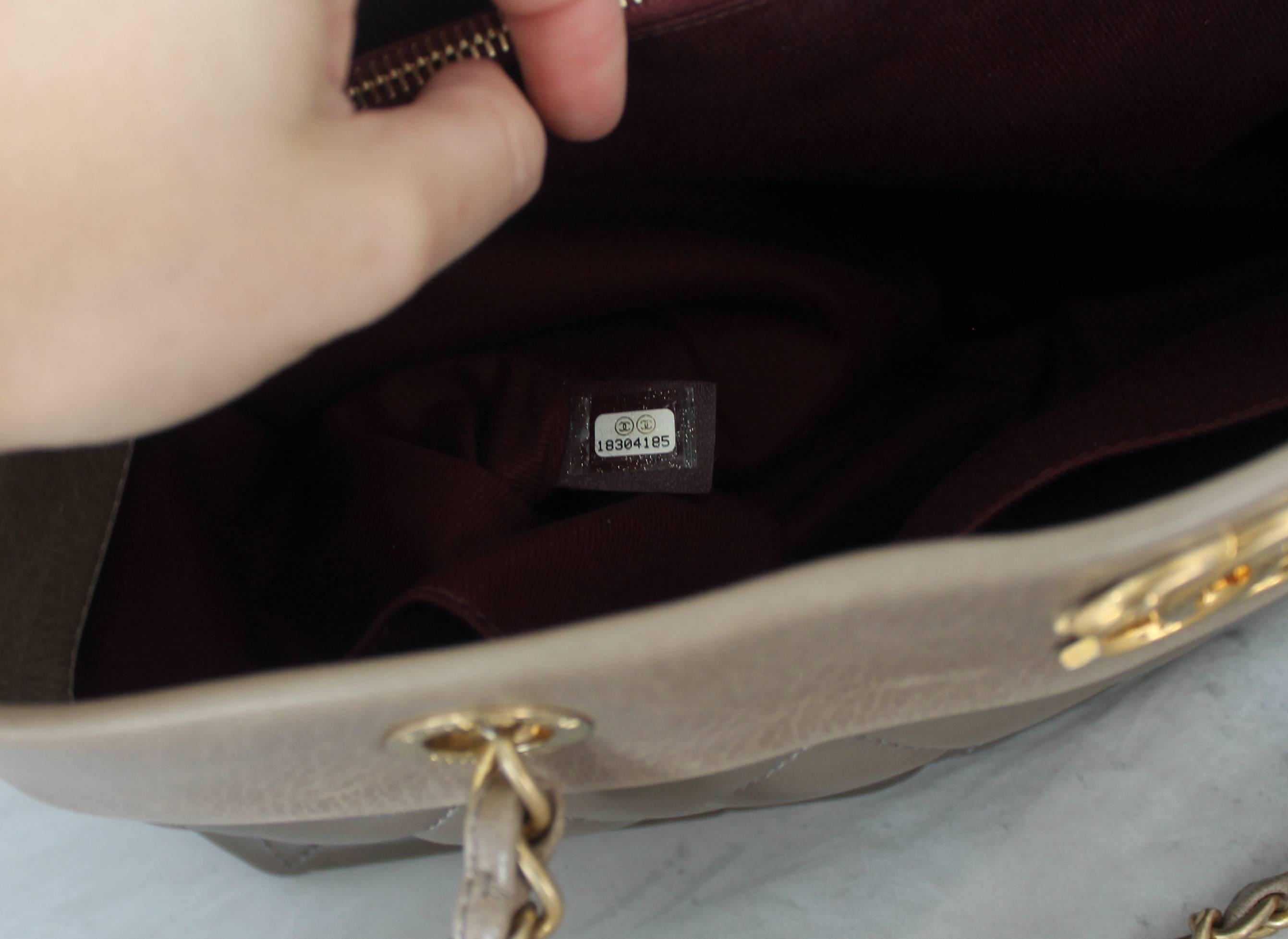 Chanel 2013 Taupe Soft Elegance Tote Shoulder Bag - GHW 3