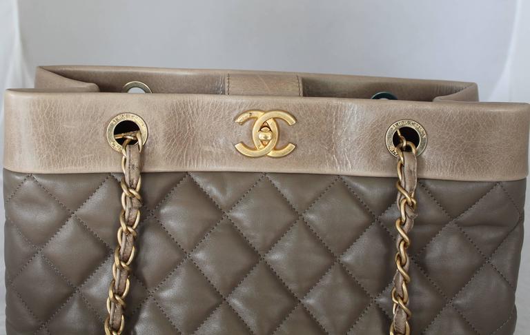 chanel tasche taupe