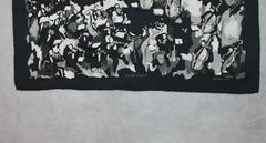 Hermes Black and White "Concerto" Pocket Square Silk Scarf