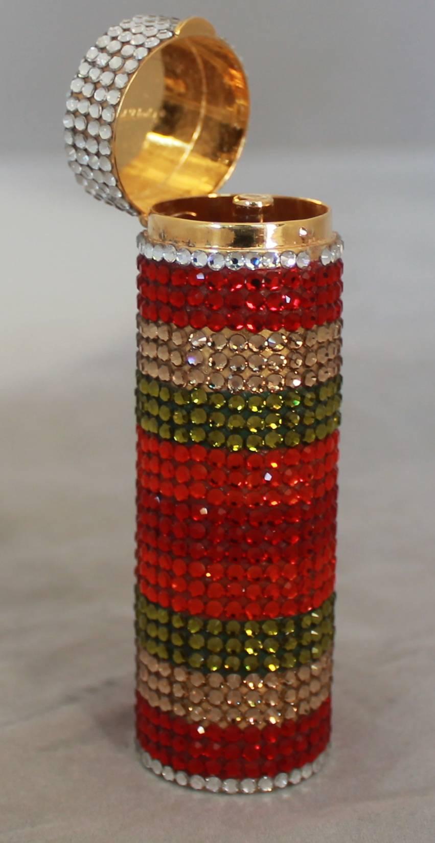 Judith Leiber 1990's Multi Colored Crystal Lifesavers Minaudiere  - GHW In Good Condition In West Palm Beach, FL