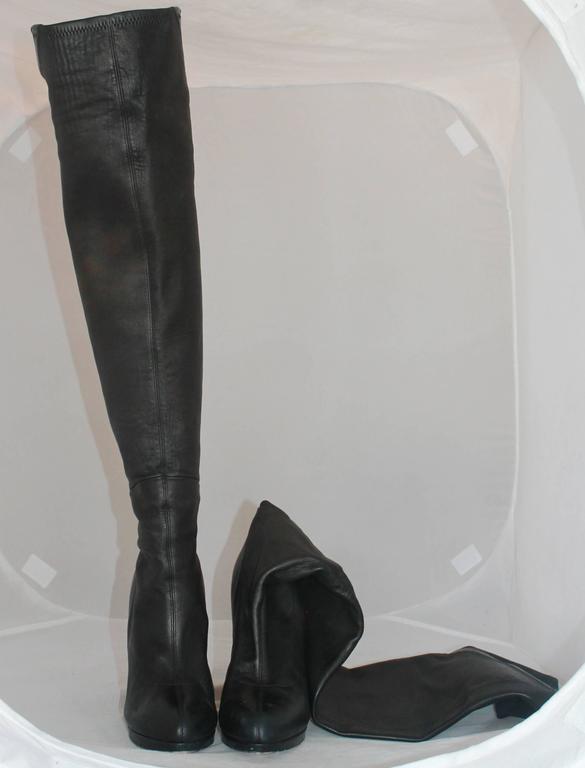 neoprene thigh high boots