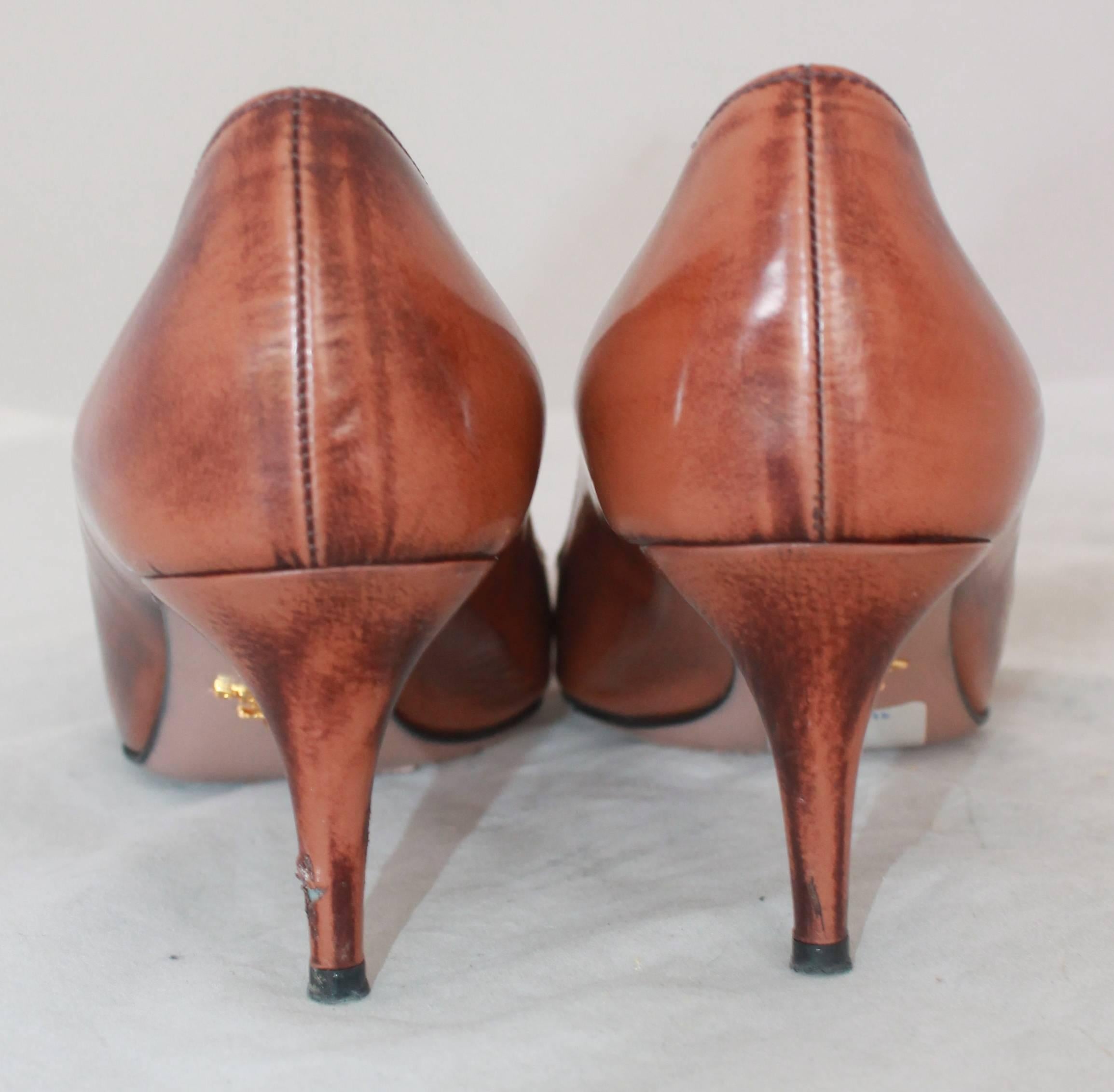 brown low heels