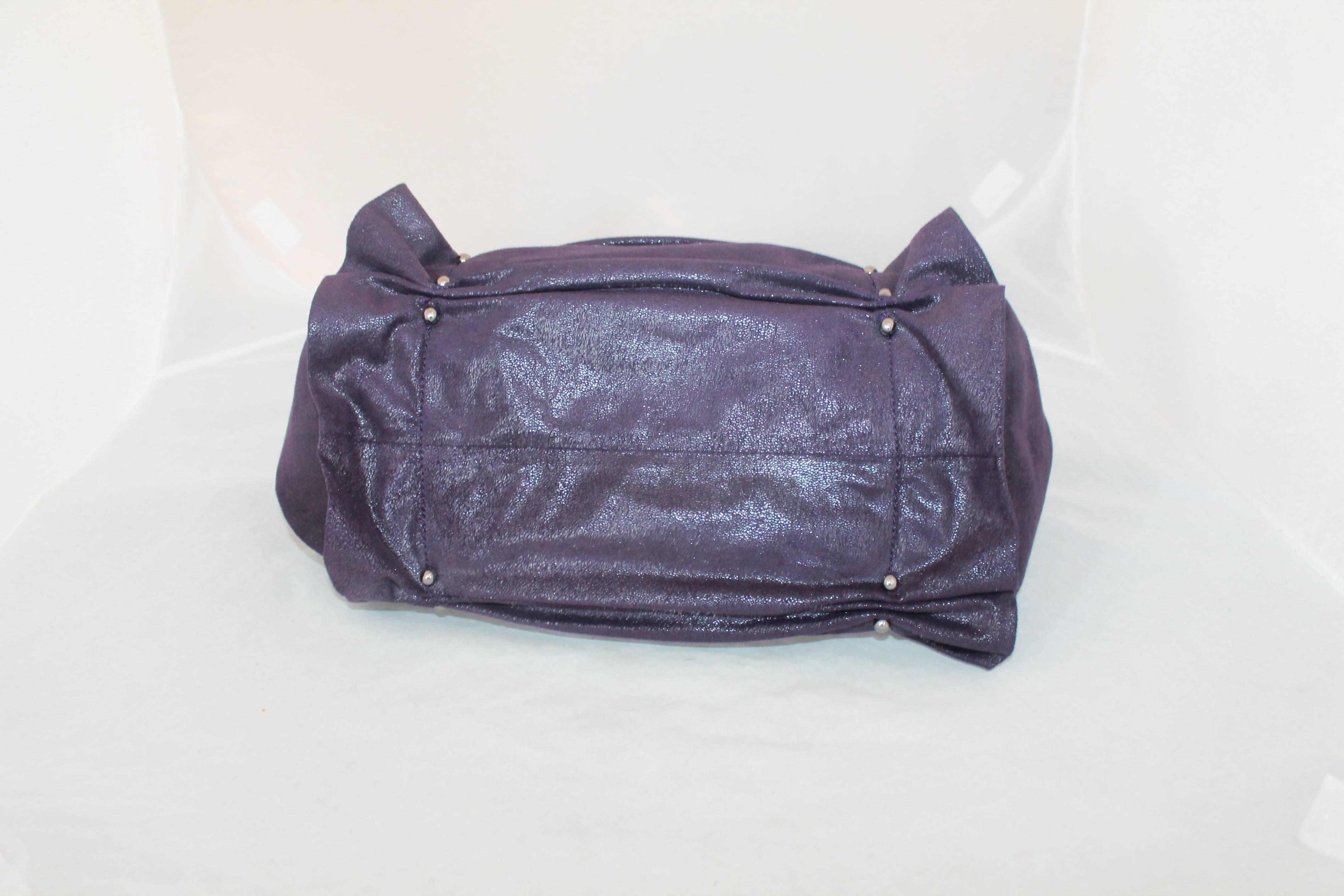 deep purple handbag