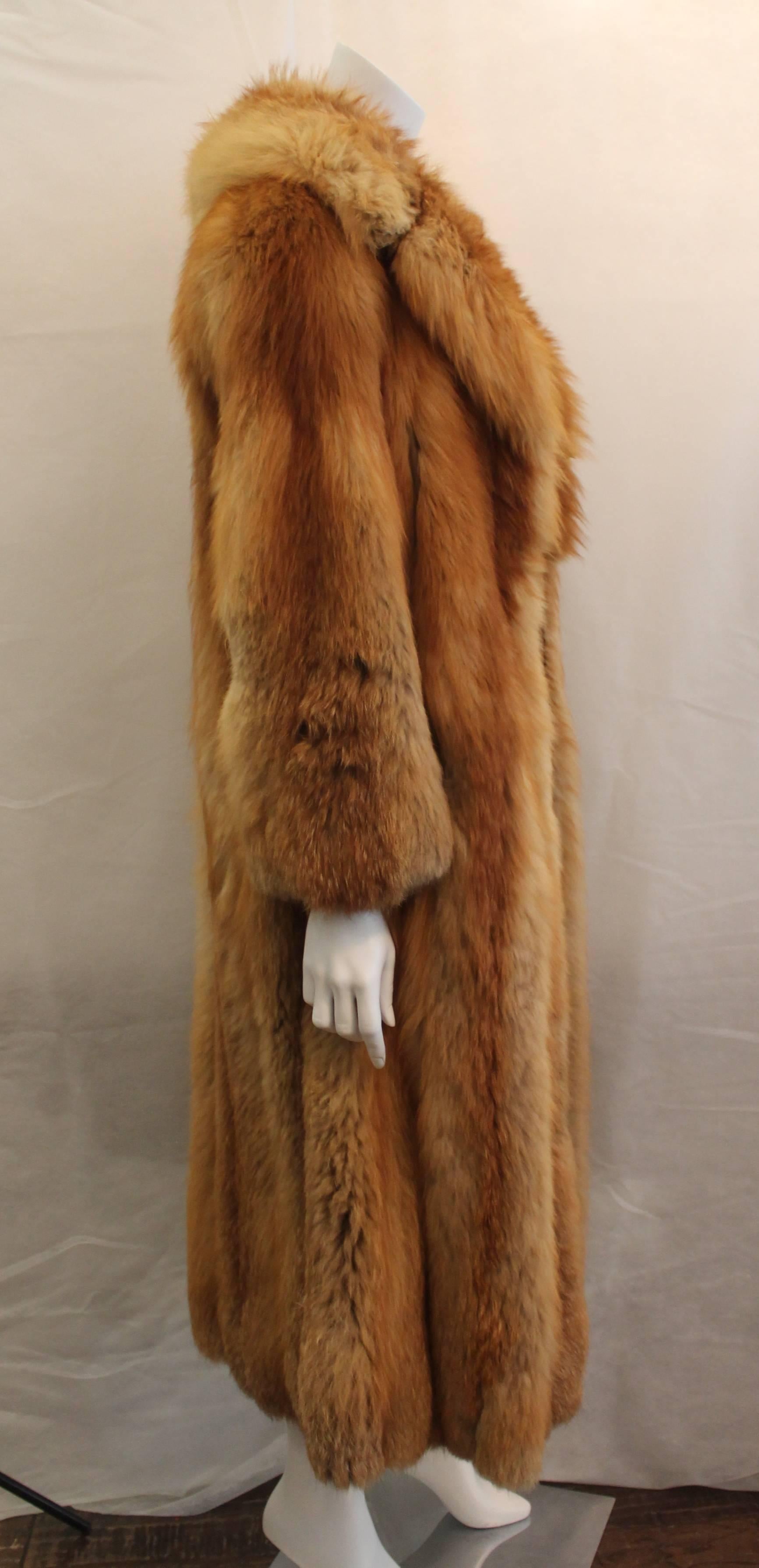 full length fur coat
