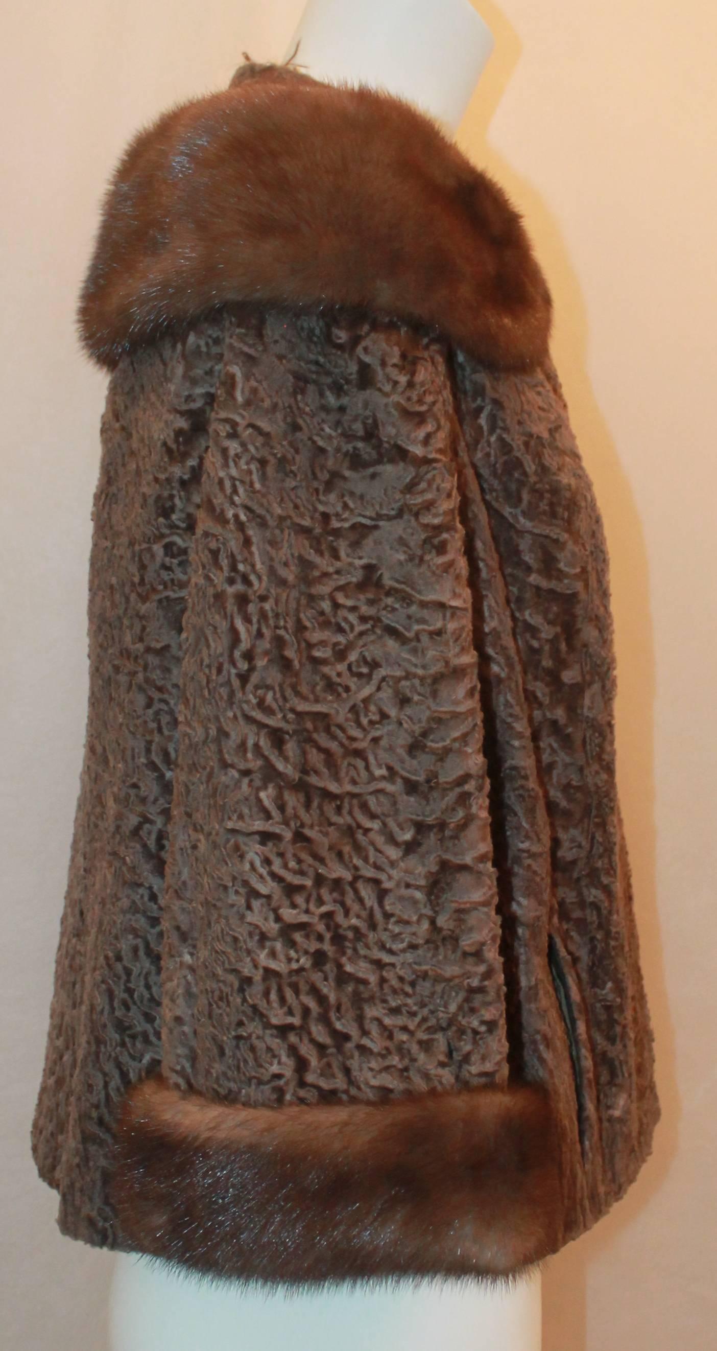 persian lamb jacket mink collar