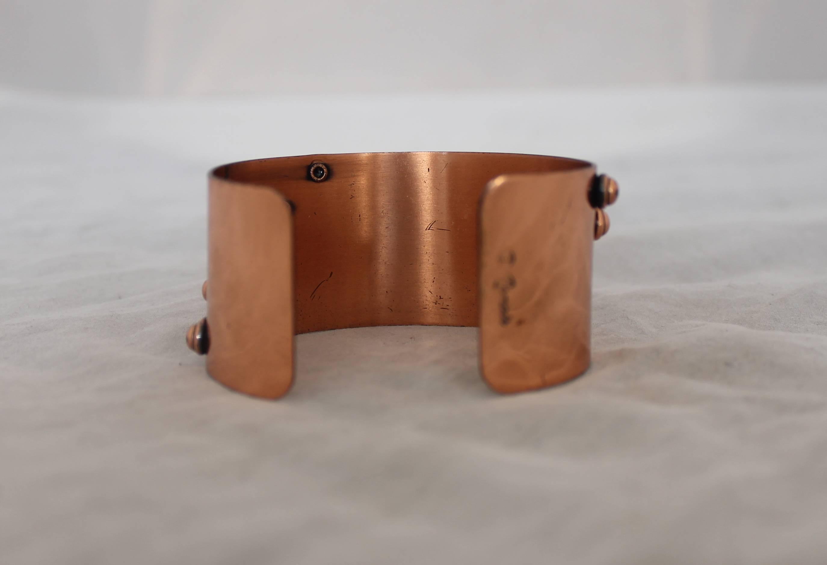 vintage copper cuff bracelet