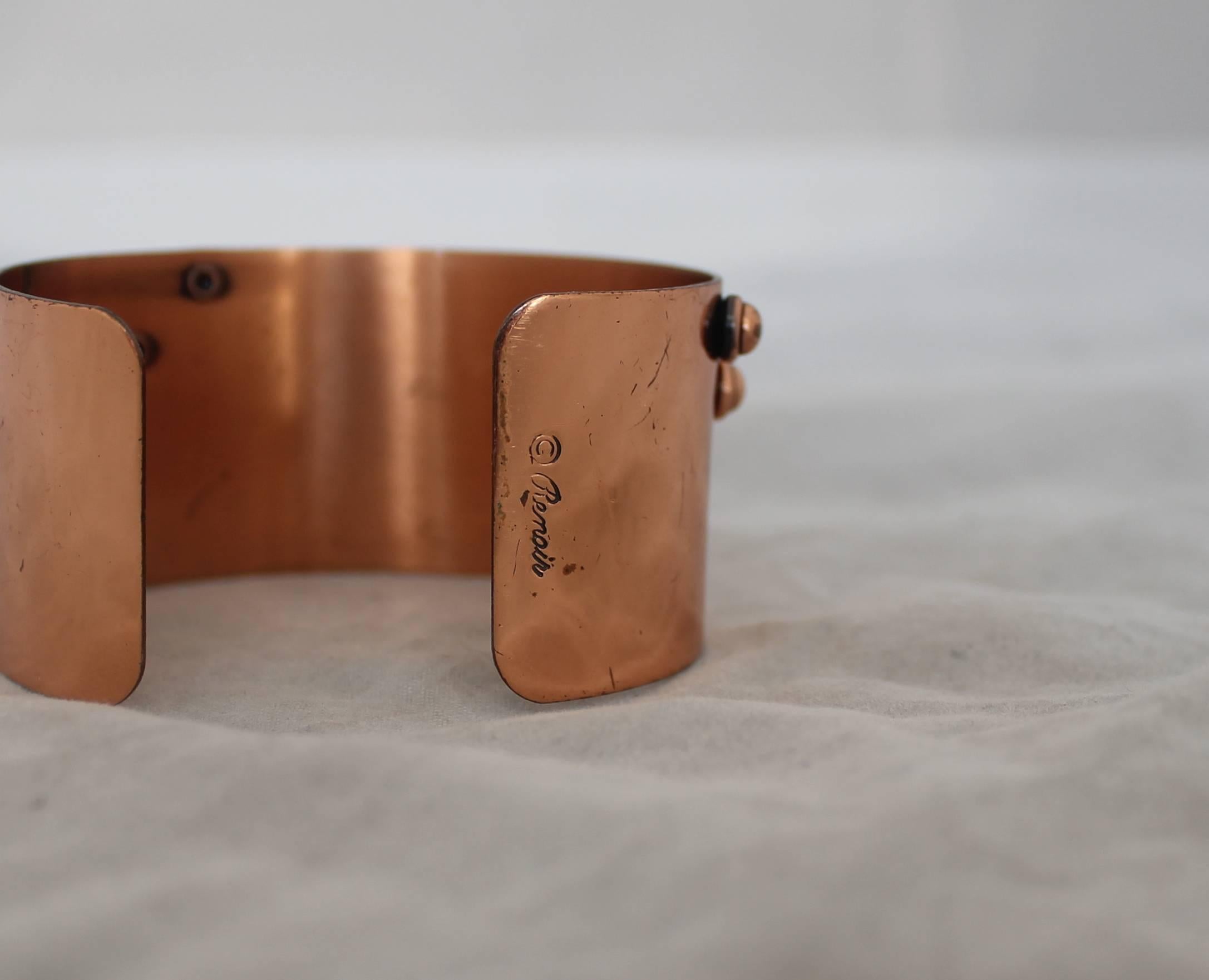 renoir copper cuff bracelet