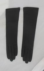 Hermes Vintage Black Leather Gloves - 7 - 1990's