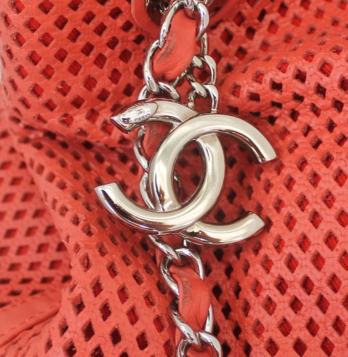 Women's Chanel Coral Spring North/South 