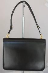 Gucci Chocolate Brown Vintage Leather Bag w/ Top Handle - GHW - circa 1950's