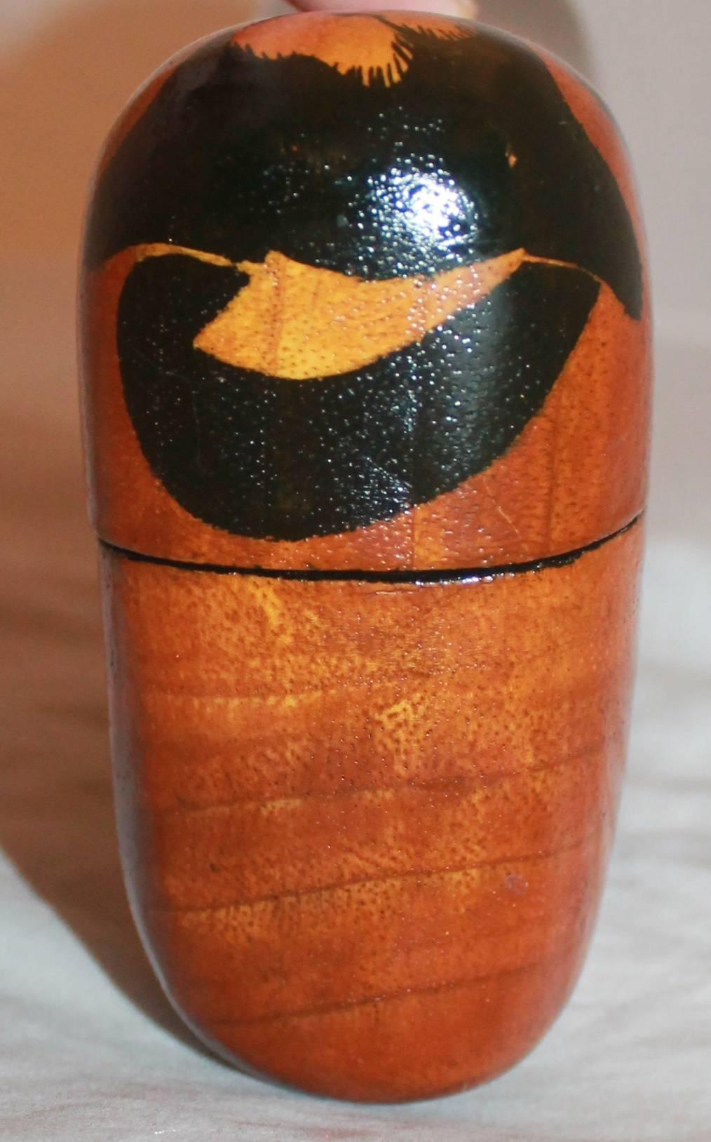  Rafael Sanchez - Pochette en bois avec motif peint abstrait et pampille à glands noirs Pour femmes 