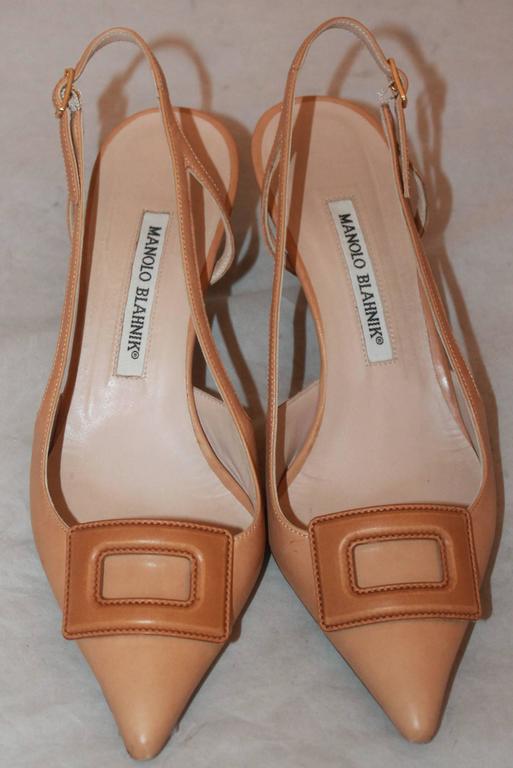 pointed slingback kitten heels