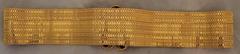 Chanel Goldtone Thick Belt w/ Multi-Color Gripoix Pendant Clasp - Circa 1996