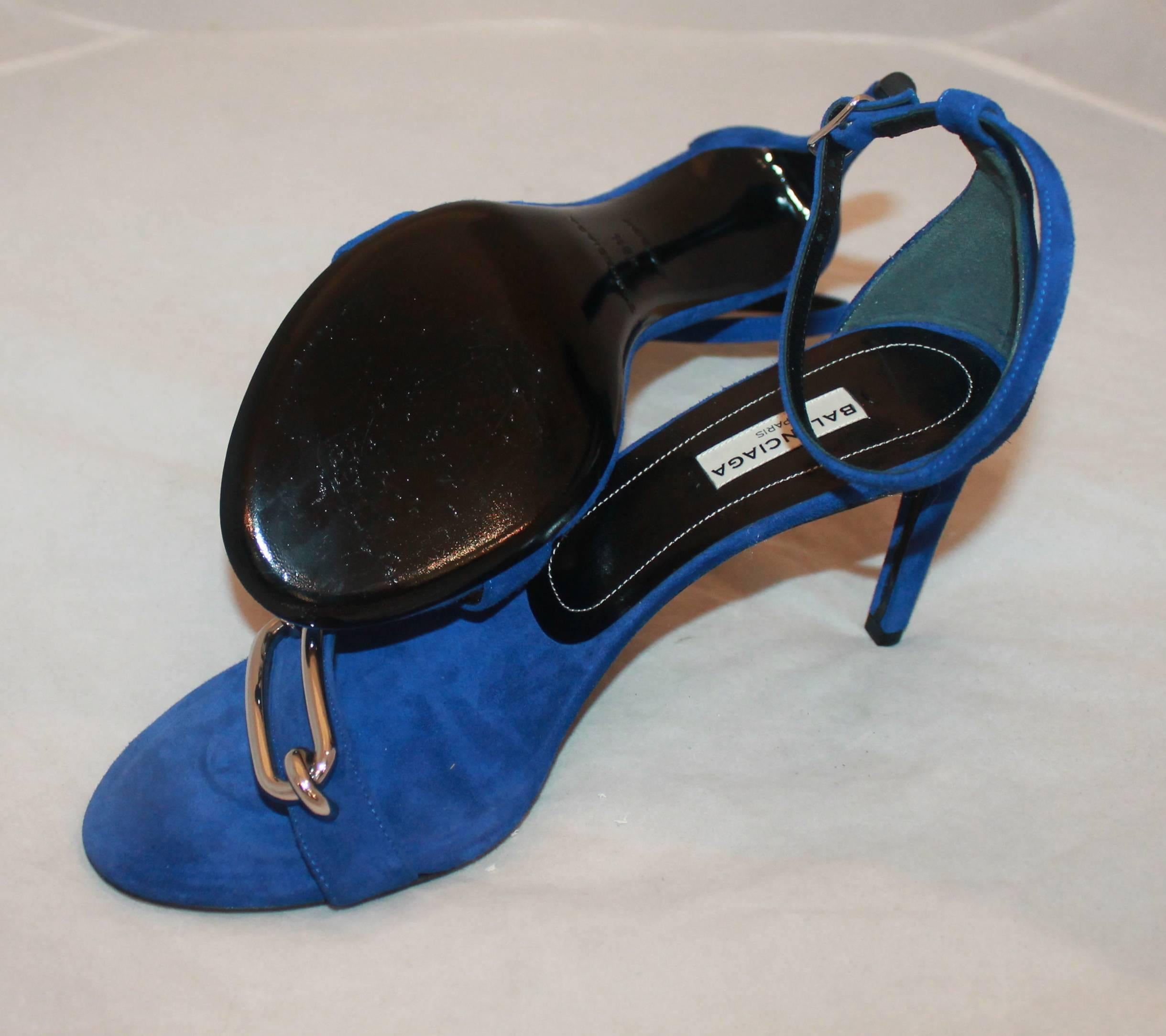 electric blue shoes heels